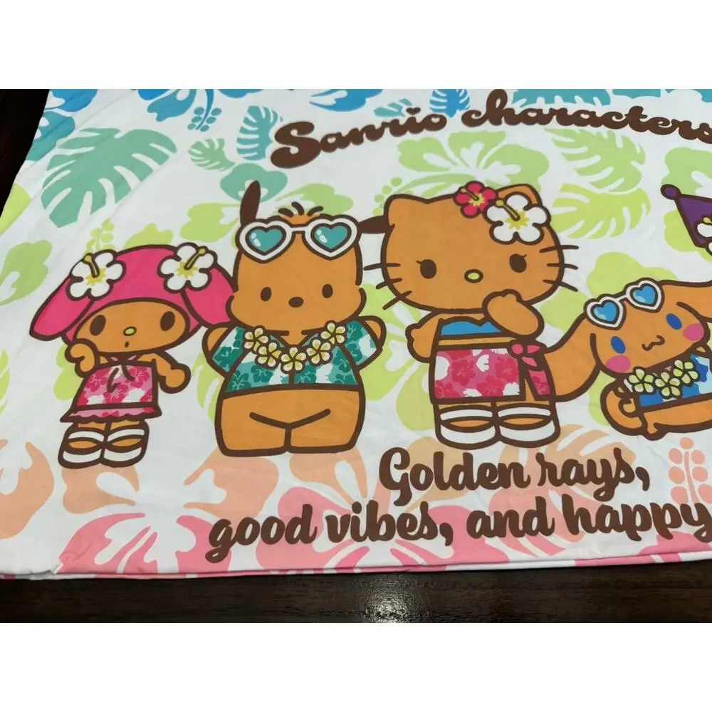Cooling pillowcase Sanrio Hello Kitty and friends Hawaii zipper colorful stretch
